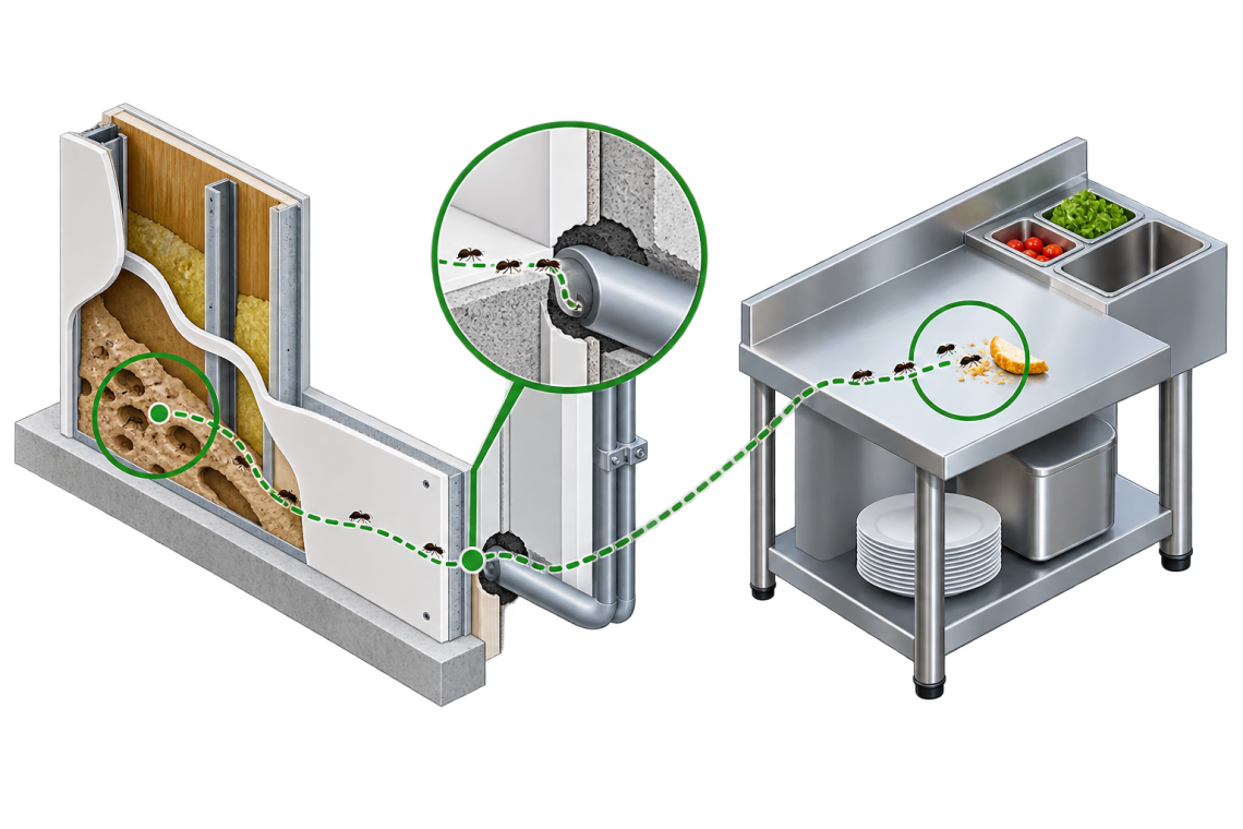 itinéraire type intrusion dasn bâtiment