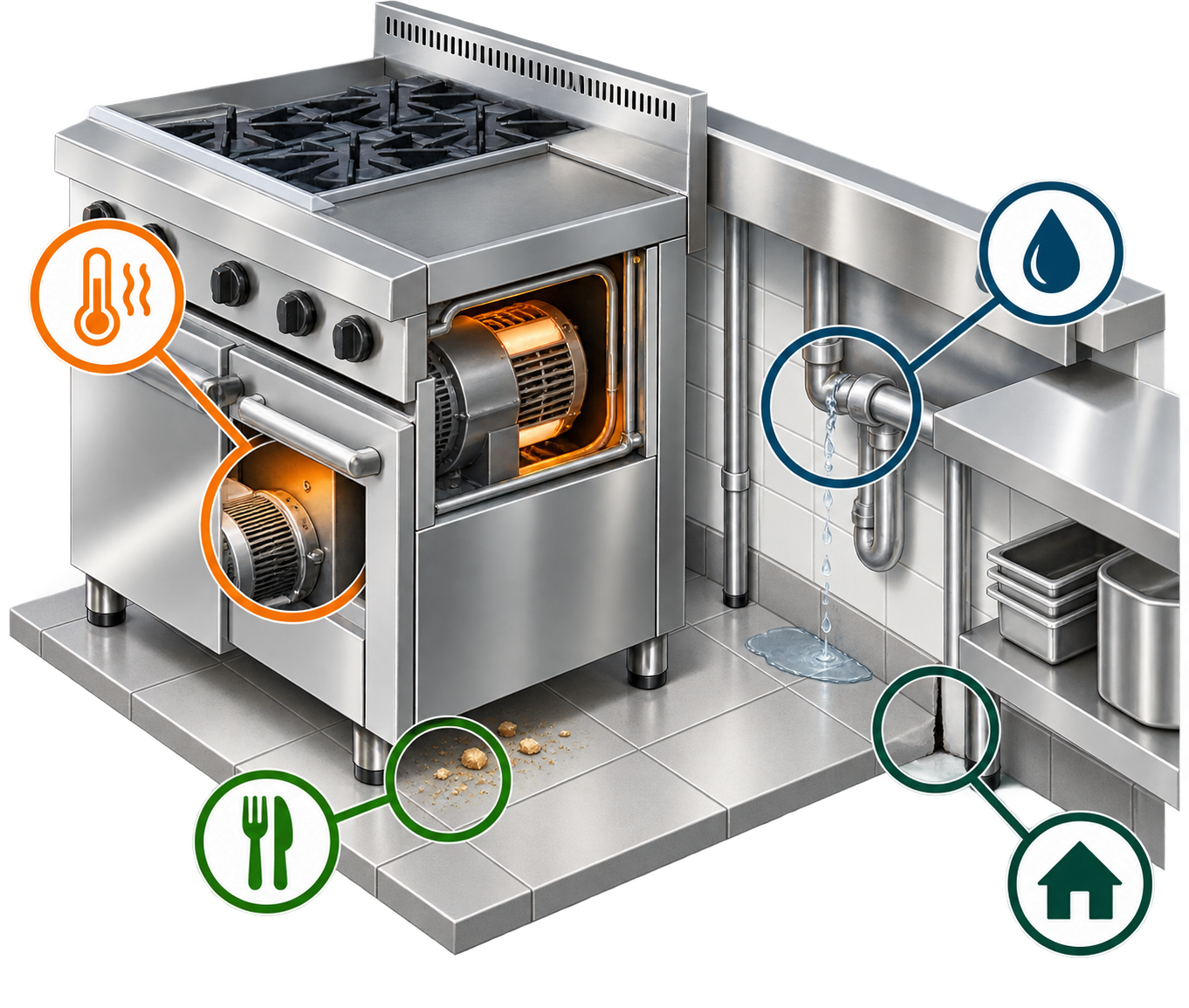 points de risque en cuisine professionnelle
