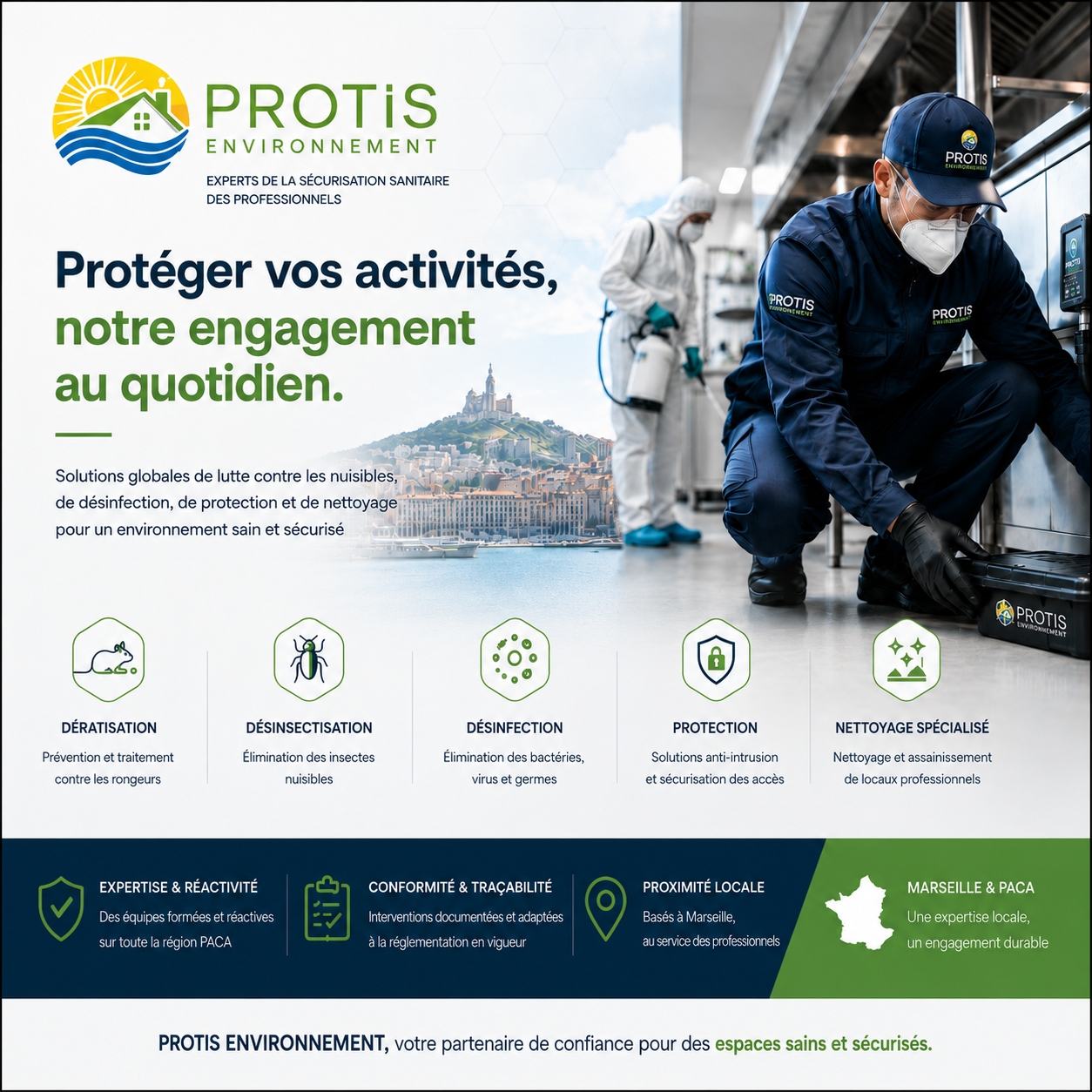 experts de la sécurisation sanitaire des professionnels